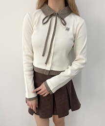 PHILLY | チェックドッキングリブカーディガン(Tシャツ/カットソー)