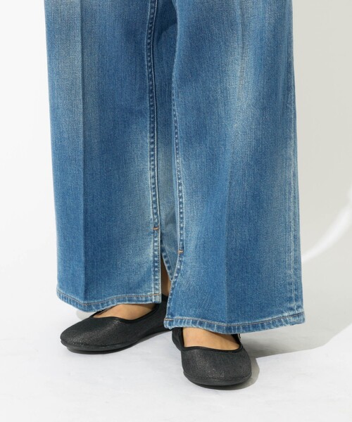 ALBEROLA（アルベローラ）の「【ALBEROLA / アルベローラ】ラメメリージェーン（バレエシューズ・レディース・ブラック・25/24/23/22）」の2枚目の写真