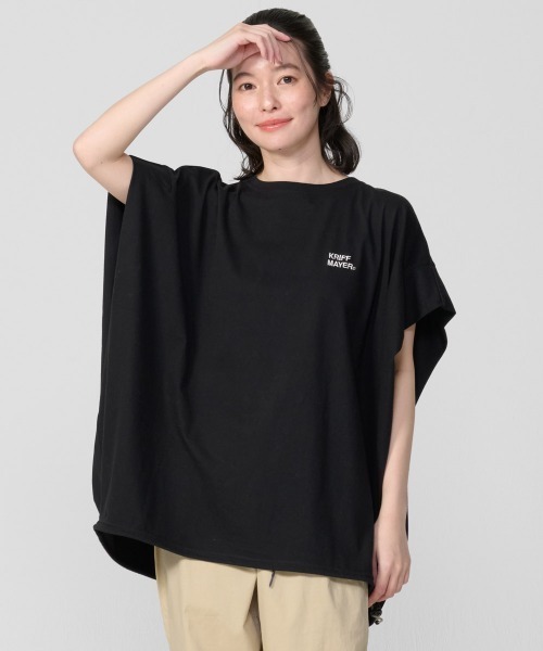 接触冷感・UVカット・吸水速乾】夏季GO! Tチュニック（Tシャツ