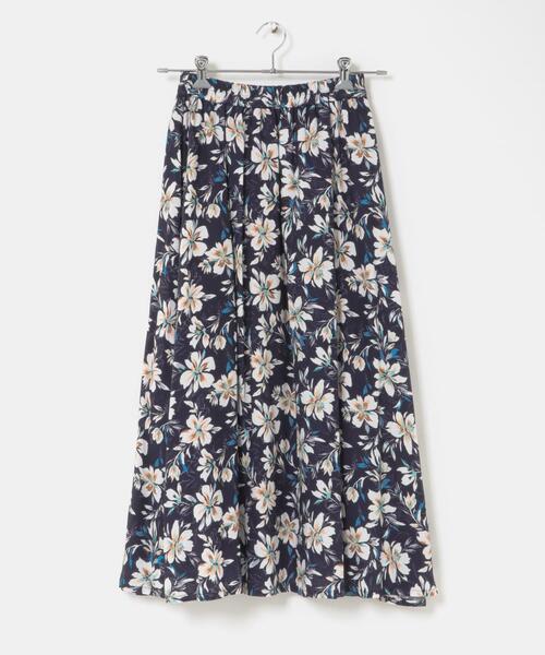 URBAN RESEARCH DOORS（アーバンリサーチドアーズ）の「レーヨンフラワープリントスカート（スカート・レディース・ブルー系その他/ブラック系その他・FREE）」の17枚目の写真