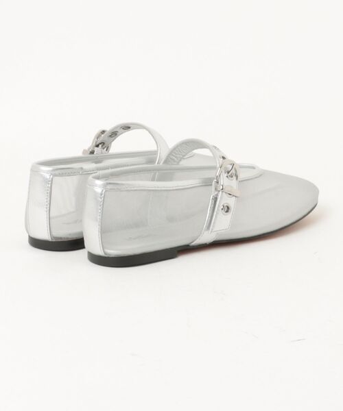 Mollini(モリーニ)の「【Mollini/モリーニ】メッシュパンプス フラット ストラップつき(パンプス・レディース・シルバー・37/36)」の2枚目の写真