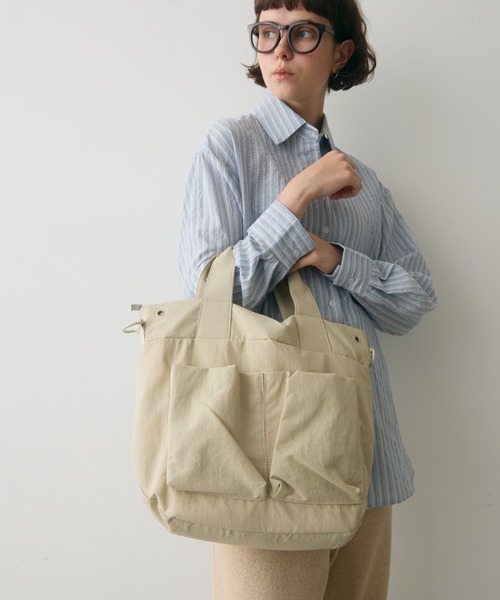 full/fill.（フルフィル）の「out pocket multi mini bag / アウトポケットマルチミニバッグ（ショルダーバッグ・レディース・ブラック/アイボリー・FREE）」の7枚目の写真
