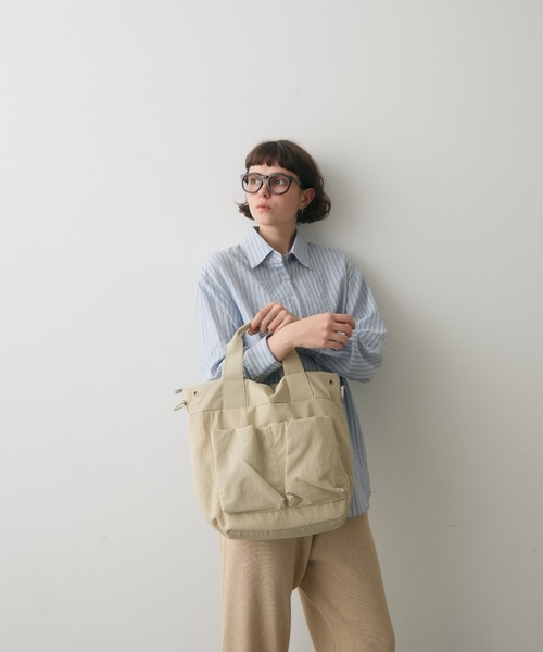 full/fill.（フルフィル）の「out pocket multi mini bag / アウトポケットマルチミニバッグ（ショルダーバッグ・レディース・ブラック/アイボリー・FREE）」の11枚目の写真