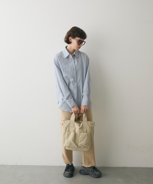 full/fill.（フルフィル）の「out pocket multi mini bag / アウトポケットマルチミニバッグ（ショルダーバッグ・レディース・ブラック/アイボリー・FREE）」の12枚目の写真