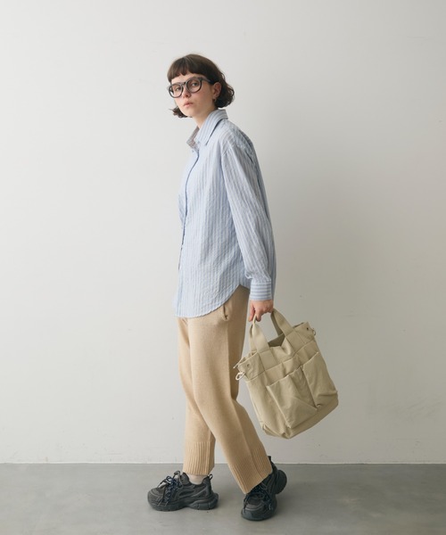 full/fill.（フルフィル）の「out pocket multi mini bag / アウトポケットマルチミニバッグ（ショルダーバッグ・レディース・ブラック/アイボリー・FREE）」の13枚目の写真