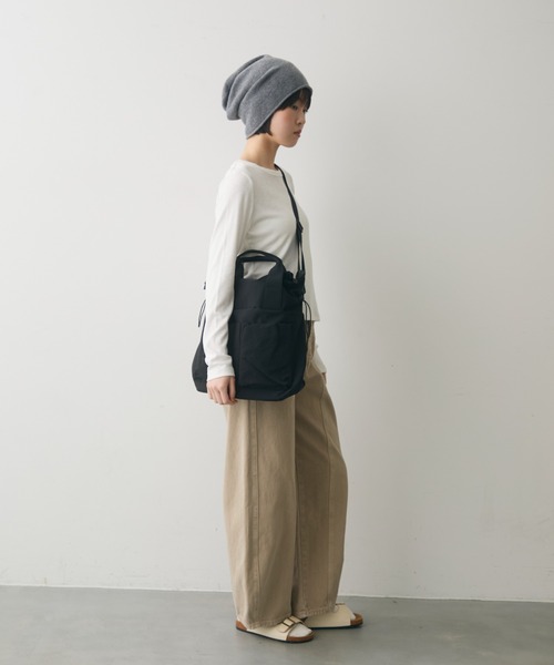 full/fill.（フルフィル）の「out pocket multi mini bag / アウトポケットマルチミニバッグ（ショルダーバッグ・レディース・ブラック/アイボリー・FREE）」の21枚目の写真