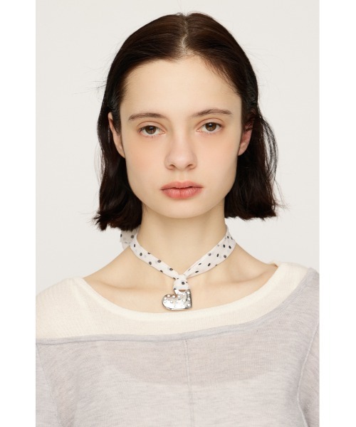 SLY（スライ）の「RHINESTONE HEART CHOKER ラインストーンハートチョーカー 春服（チョーカー・レディース・ゴールド/シルバー・FREE）」の7枚目の写真