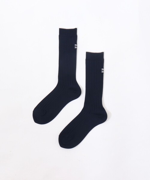 NOLLEY’S（ノーリーズ）の「【nolnol/ノルノル】リブソックス（ソックス/靴下・レディース・ネイビー/ホワイト/アッシュグレー/サックスブルー・FREE）」の3枚目の写真
