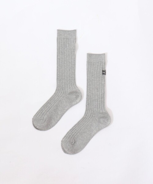 NOLLEY’S（ノーリーズ）の「【nolnol/ノルノル】リブソックス（ソックス/靴下・レディース・ネイビー/ホワイト/アッシュグレー/サックスブルー・FREE）」の8枚目の写真