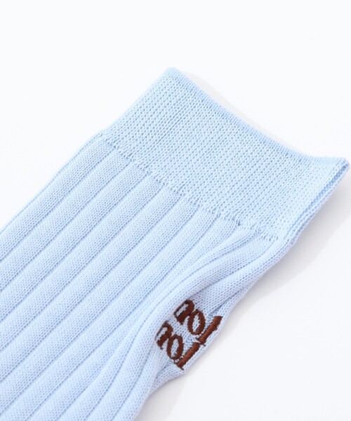 NOLLEY’S（ノーリーズ）の「【nolnol/ノルノル】リブソックス（ソックス/靴下・レディース・ネイビー/ホワイト/アッシュグレー/サックスブルー・FREE）」の9枚目の写真