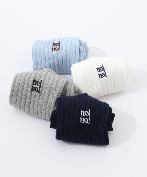 NOLLEY’S（ノーリーズ）の「【nolnol/ノルノル】リブソックス（ソックス/靴下・レディース・ネイビー/ホワイト/アッシュグレー/サックスブルー・FREE）」の15枚目の写真