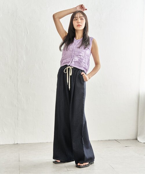 notch.（ノッチ）の「フラワー透かし編みベスト（ベスト・レディース・パープル/オフホワイト/グレー・M）」の16枚目の写真