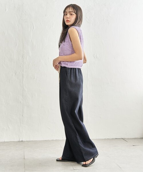 notch.（ノッチ）の「フラワー透かし編みベスト（ベスト・レディース・パープル/オフホワイト/グレー・M）」の17枚目の写真