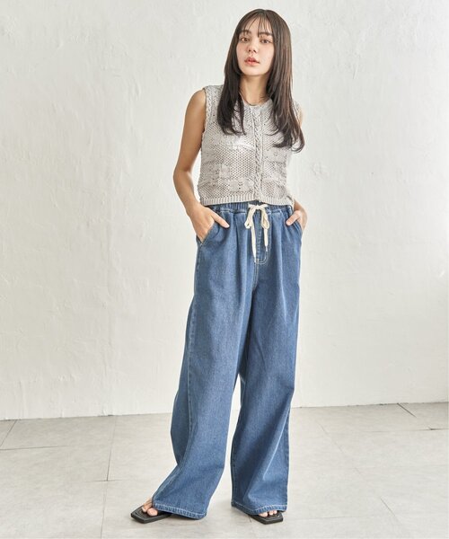 notch.（ノッチ）の「フラワー透かし編みベスト（ベスト・レディース・パープル/オフホワイト/グレー・M）」の21枚目の写真