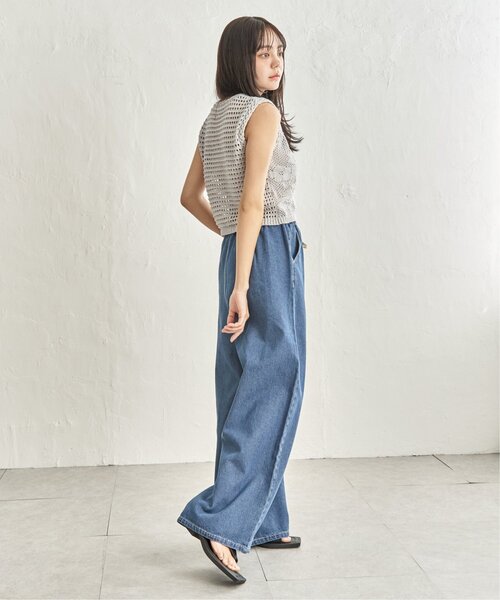 notch.（ノッチ）の「フラワー透かし編みベスト（ベスト・レディース・パープル/オフホワイト/グレー・M）」の22枚目の写真