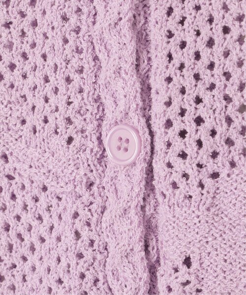 notch.（ノッチ）の「フラワー透かし編みベスト（ベスト・レディース・パープル/オフホワイト/グレー・M）」の9枚目の写真