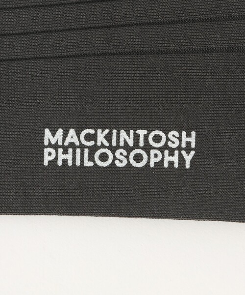 MACKINTOSH PHILOSOPHY(マッキントッシュ フィロソフィー)の「リブストライプ ビジネスソックス(ソックス/靴下・メンズ・ブラック/グレー系その他/ダークネイビー・FREE)」の7枚目の写真