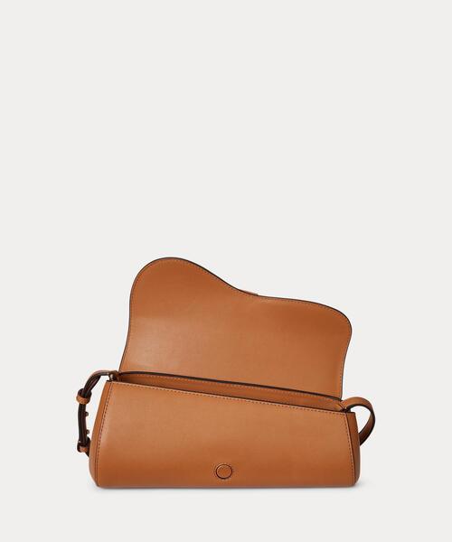 LAUREN RALPH LAUREN(ローレン ラルフ ローレン)の「レザー ミディアム Tasha イーストウエスト バッグ(ハンドバッグ・レディース・ブラウン・ONE)」の9枚目の写真