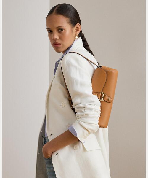 LAUREN RALPH LAUREN(ローレン ラルフ ローレン)の「レザー ミディアム Tasha イーストウエスト バッグ(ハンドバッグ・レディース・ブラウン・ONE)」の12枚目の写真