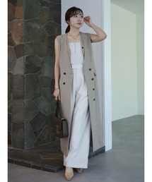 anuans | レイヤードジレワンピース(ワンピース)