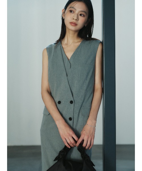 レイヤードジレワンピース（ワンピース）｜anuans（アニュアンス）の