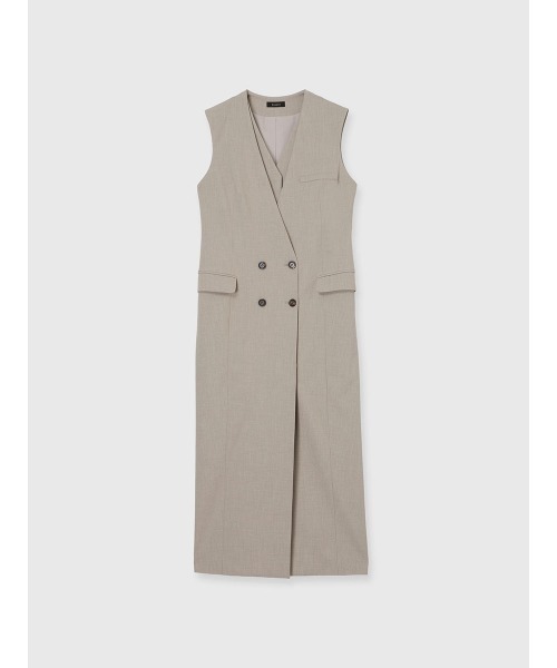 anuans（アニュアンス）の「レイヤードジレワンピース（ワンピース・レディース・ベージュ/ネイビー/グレー・MEDIUM/SMALL）」の14枚目の写真