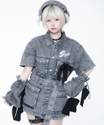 TRAVAS TOKYO（トラバス トウキョウ）の「TRAVAS TOKYO ×しゅがおコラボデニムJK/デニムジャケット（デニムジャケット）」