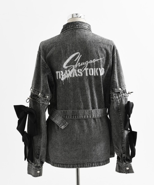 TRAVAS TOKYO(トラバス トウキョウ)の「TRAVAS TOKYO ×しゅがおコラボデニムJK/デニムジャケット(デニムジャケット・レディース・グレー・FREE)」の7枚目の写真