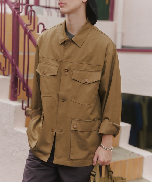 MAISON CLUB(メゾンクラブ)の「【MAISON CLUB】Hunting Jacket / ハンティングジャケット(ミリタリージャケット・メンズ・ベージュ/グレー/ブラック・L/M)」の15枚目の写真