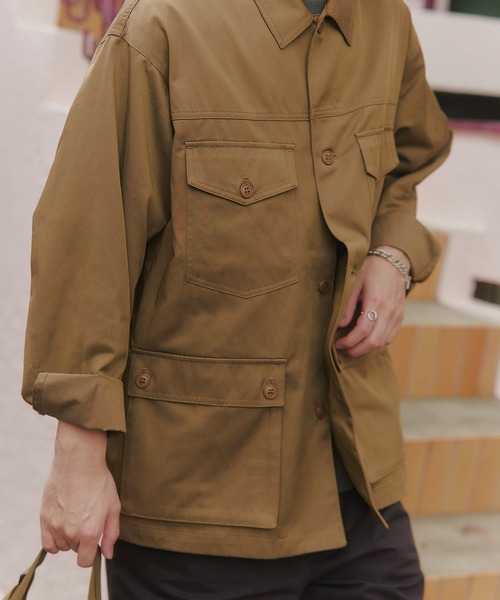 MAISON CLUB(メゾンクラブ)の「【MAISON CLUB】Hunting Jacket / ハンティングジャケット(ミリタリージャケット・メンズ・ベージュ/グレー/ブラック・L/M)」の16枚目の写真