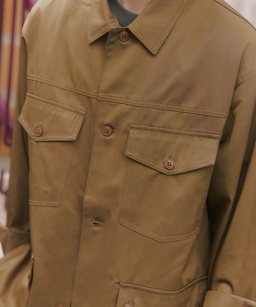MAISON CLUB(メゾンクラブ)の「【MAISON CLUB】Hunting Jacket / ハンティングジャケット(ミリタリージャケット・メンズ・ベージュ/グレー/ブラック・L/M)」の17枚目の写真