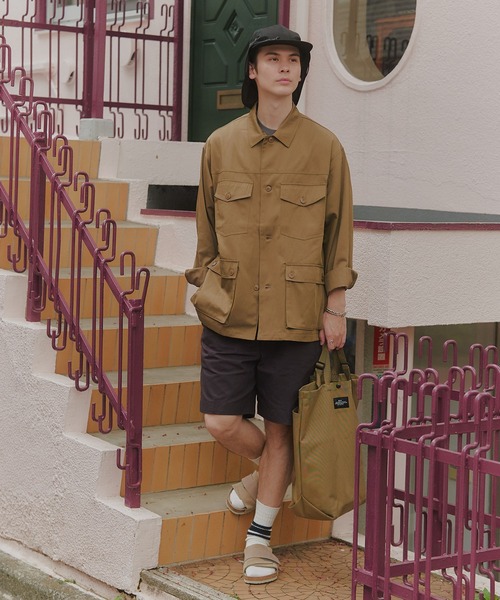MAISON CLUB(メゾンクラブ)の「【MAISON CLUB】Hunting Jacket / ハンティングジャケット(ミリタリージャケット・メンズ・ベージュ/グレー/ブラック・L/M)」の9枚目の写真