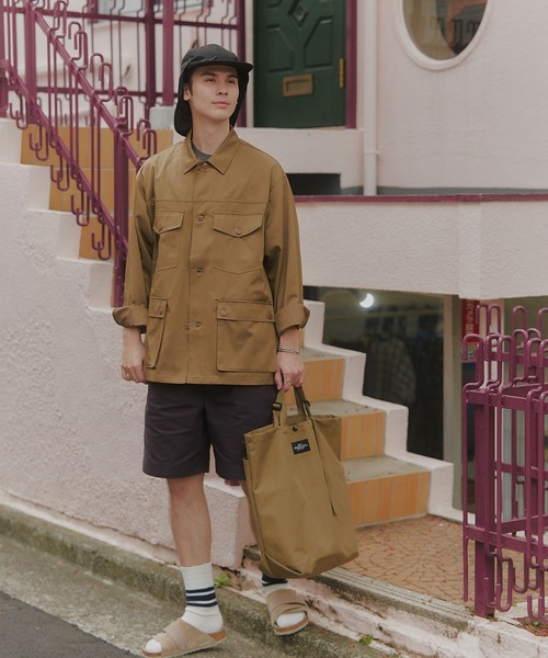 MAISON CLUB(メゾンクラブ)の「【MAISON CLUB】Hunting Jacket / ハンティングジャケット(ミリタリージャケット・メンズ・ベージュ/グレー/ブラック・L/M)」の10枚目の写真