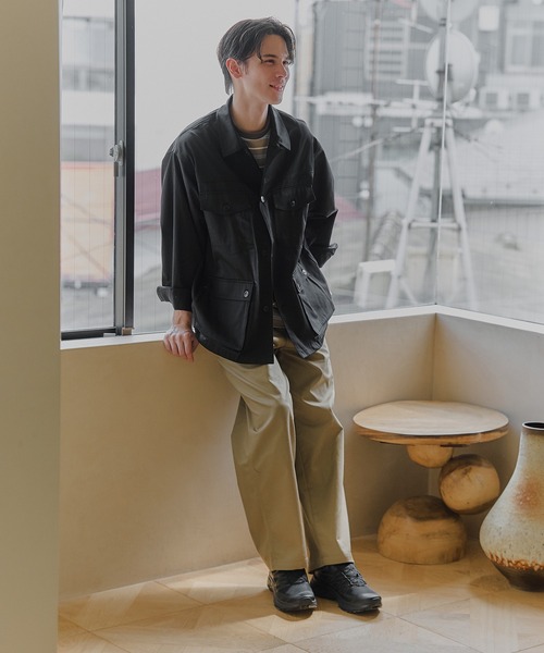 MAISON CLUB(メゾンクラブ)の「【MAISON CLUB】Hunting Jacket / ハンティングジャケット(ミリタリージャケット・メンズ・ベージュ/グレー/ブラック・L/M)」の13枚目の写真