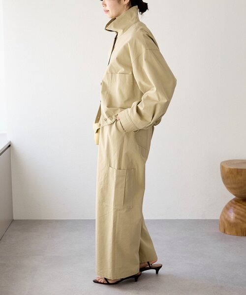 RIVE DROITE（リヴドロワ）の「予約【A・MONN(アモン)】ミリタリーWウエストカーゴパンツ（カーゴパンツ・レディース・ベージュ/カーキ・38/36）」の5枚目の写真