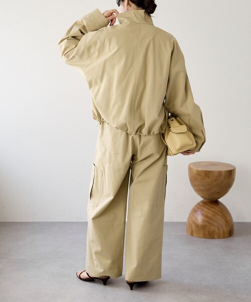 RIVE DROITE（リヴドロワ）の「予約【A・MONN(アモン)】ミリタリーWウエストカーゴパンツ（カーゴパンツ・レディース・ベージュ/カーキ・38/36）」の4枚目の写真