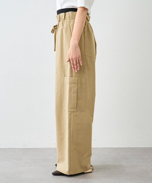 RIVE DROITE（リヴドロワ）の「予約【A・MONN(アモン)】ミリタリーWウエストカーゴパンツ（カーゴパンツ・レディース・ベージュ/カーキ・38/36）」の12枚目の写真