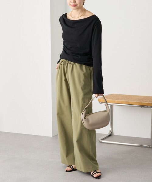 RIVE DROITE（リヴドロワ）の「予約【A・MONN(アモン)】ミリタリーWウエストカーゴパンツ（カーゴパンツ・レディース・ベージュ/カーキ・38/36）」の22枚目の写真