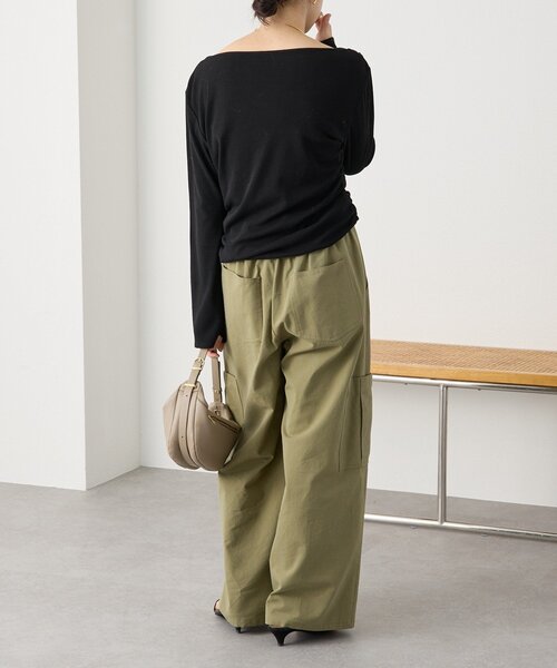 RIVE DROITE（リヴドロワ）の「予約【A・MONN(アモン)】ミリタリーWウエストカーゴパンツ（カーゴパンツ・レディース・ベージュ/カーキ・38/36）」の20枚目の写真