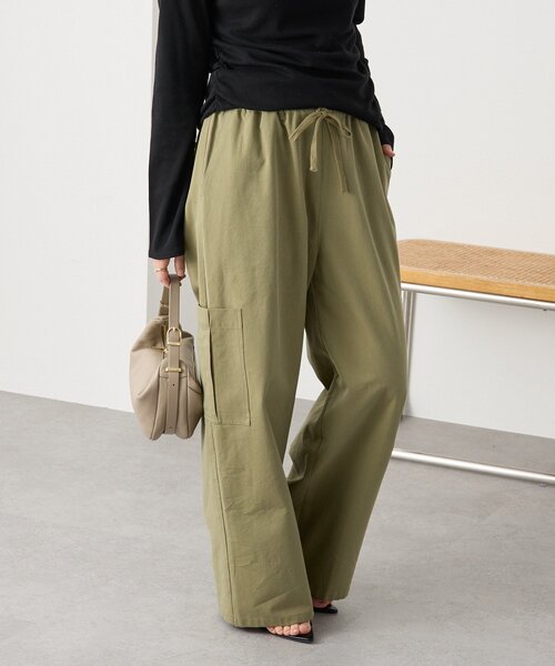 RIVE DROITE（リヴドロワ）の「予約【A・MONN(アモン)】ミリタリーWウエストカーゴパンツ（カーゴパンツ・レディース・ベージュ/カーキ・38/36）」の18枚目の写真