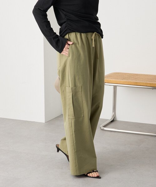 RIVE DROITE（リヴドロワ）の「予約【A・MONN(アモン)】ミリタリーWウエストカーゴパンツ（カーゴパンツ・レディース・ベージュ/カーキ・38/36）」の17枚目の写真