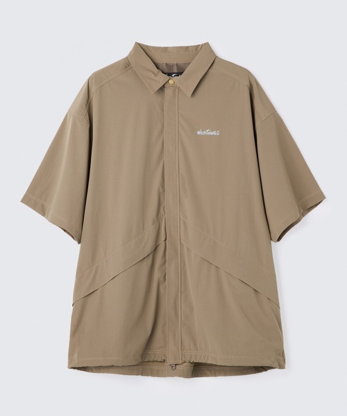 WILD THINGS(ワイルドシングス)の「エラスティックナイロンデナリシャツ│ELASTIC NYLON DENALI SHIRT(シャツ/ブラウス・メンズ・マスタード/ブルー系その他2/ブラック/ベージュ/グレー/グリーン・M/S/XL/L)」の1枚目の写真