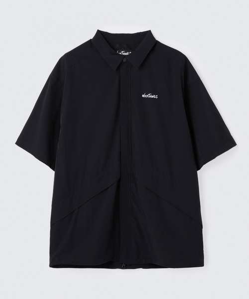 WILD THINGS(ワイルドシングス)の「エラスティックナイロンデナリシャツ│ELASTIC NYLON DENALI SHIRT(シャツ/ブラウス・メンズ・マスタード/ブルー系その他2/ブラック/ベージュ/グレー/グリーン・M/S/XL/L)」の2枚目の写真