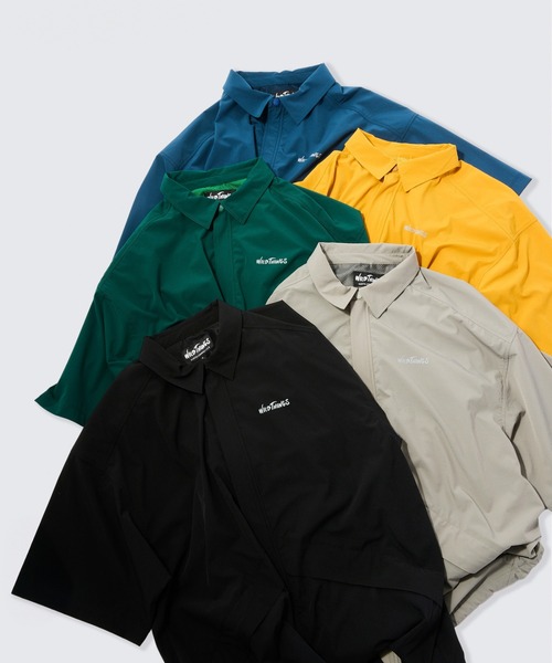 WILD THINGS(ワイルドシングス)の「エラスティックナイロンデナリシャツ│ELASTIC NYLON DENALI SHIRT(シャツ/ブラウス・メンズ・マスタード/ブルー系その他2/ブラック/ベージュ/グレー/グリーン・M/S/XL/L)」の15枚目の写真