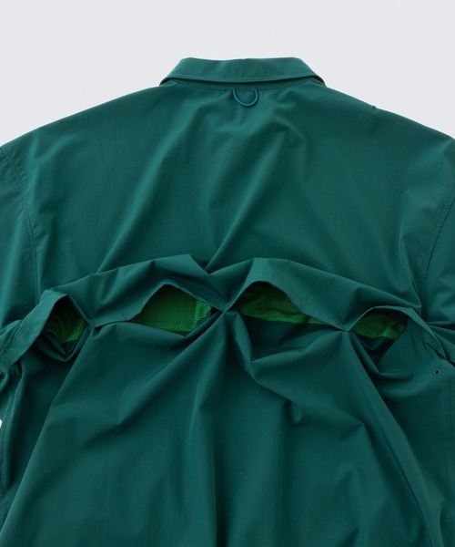 WILD THINGS(ワイルドシングス)の「エラスティックナイロンデナリシャツ│ELASTIC NYLON DENALI SHIRT(シャツ/ブラウス・メンズ・マスタード/ブルー系その他2/ブラック/ベージュ/グレー/グリーン・M/S/XL/L)」の12枚目の写真