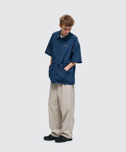 WILD THINGS(ワイルドシングス)の「エラスティックナイロンデナリシャツ│ELASTIC NYLON DENALI SHIRT(シャツ/ブラウス・メンズ・マスタード/ブルー系その他2/ブラック/ベージュ/グレー/グリーン・M/S/XL/L)」の7枚目の写真