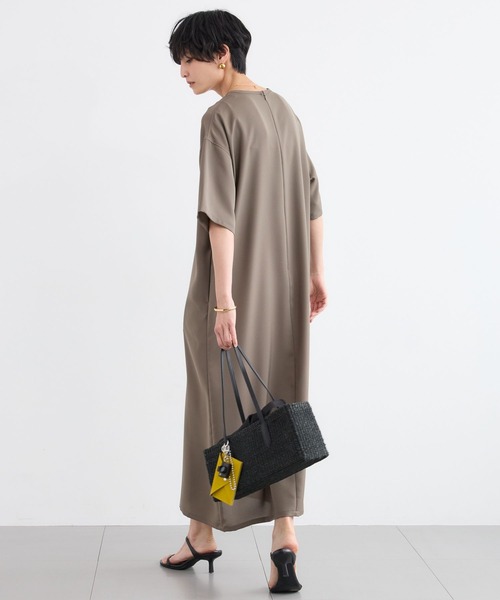 BARNYARDSTORM（バンヤードストーム）の「BARNYARDSTORM / ハーフスリーブストレッチワンピース【接触冷感・吸水速乾】（ワンピース・レディース・ネイビー/カーキ・FREE）」の17枚目の写真