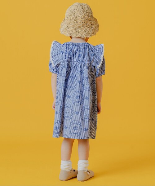 Boribon(ボリボン)の「【リンク】スワンストライプドレス(ドレス・キッズ・ピンク/ブルー・80/90/100/110/120)」の5枚目の写真
