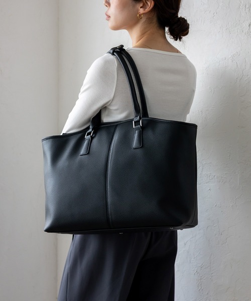 VitaFelice（ヴィータフェリーチェ）の「10ポケットユニセックスボストンバッグ（ボストンバッグ・レディース・チャコール/ブラック・FREE）」の16枚目の写真