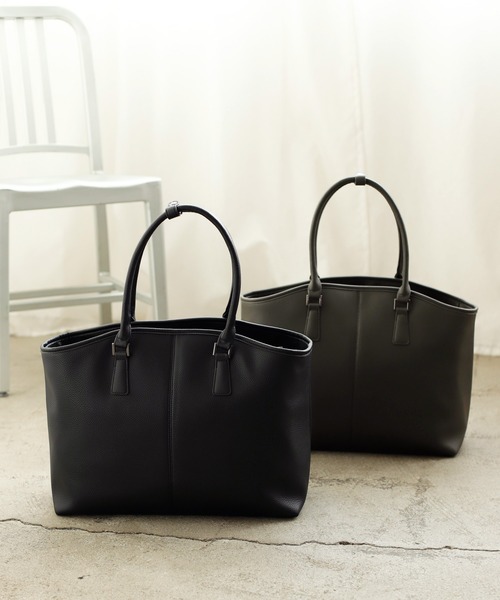 VitaFelice（ヴィータフェリーチェ）の「10ポケットユニセックスボストンバッグ（ボストンバッグ・レディース・チャコール/ブラック・FREE）」の13枚目の写真